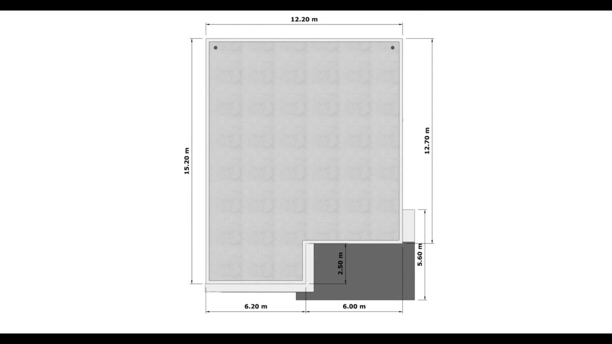 Modern House Plan 12x15 Meter Home Design 39x49 Feet 5 Beds 6 Baths ground
